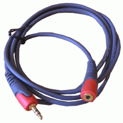 Przedłużacz słuchawkowy prosty 3,5mm 1,8 m