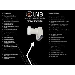 LNB CYFROWY SCR UNICABLE II DHELLO GT-DLNB1T +TERR X24 USERS
