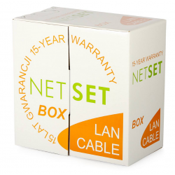 Przewód NETSET BOX U/UTP 5e skrętka wewnętrzna