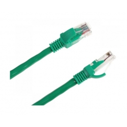 Patchcord kabel UTP kat. 5e wtyk - wtyk 10m zielony INTEX (KOM0136)