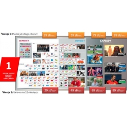 Prepaid NC+N MIX Telewizji HD nbox BSLA 5800SX CANAL+ 1 miesiąc FREE