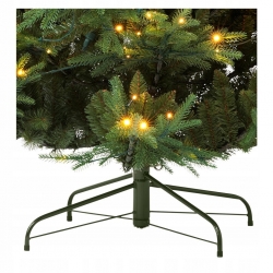 CHOINKA SZTUCZNA JAK ŻYWA ŚWIERK STOJAK 2,10 + LED