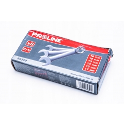 PROLINE ZESTAW KLUCZE OCZKOWO PŁASKIE KRÓTKIE 6EL.