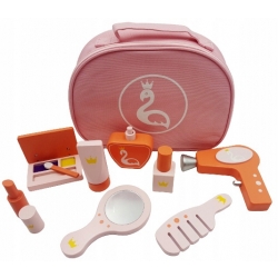 DREWNIANY ZESTAW KOSMETYKÓW KOSMETYCZKA PREZENT