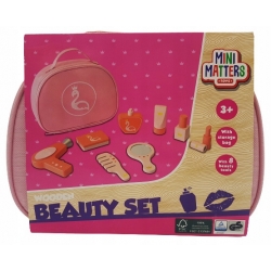 DREWNIANY ZESTAW KOSMETYKÓW KOSMETYCZKA PREZENT