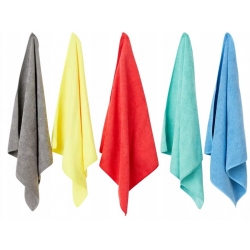 ZESTAW ŚCIERECZEK Z MIKROFIBRY 5 SZTUK 40x40cm