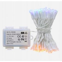 LAMPKI CHOINKOWE 140 LED BATERYJNE CIEPŁE ŚWIĘTA