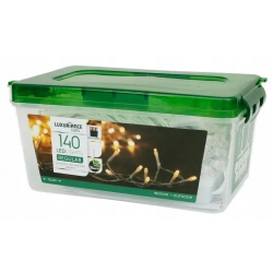 LAMPKI CHOINKOWE 140 LED BATERYJNE CIEPŁE ŚWIĘTA
