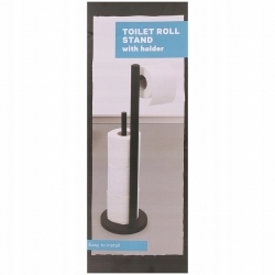 STOJAK I UCHWYT NA PAPIER TOALETOWY METALOWY 51 cm