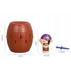 GRA ZRĘCZNOŚCIOWA SZALONY PIRAT W BECZCE PIRATA XL