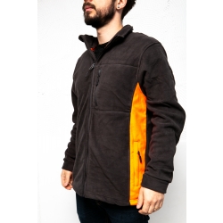 BLUZA POLAR. GRAFITOWO-POMARAŃCZOWA, 