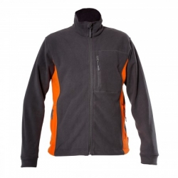 BLUZA POLAR. GRAFITOWO-POMARAŃCZOWA, 