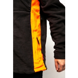 BLUZA POLAR. GRAFITOWO-POMARAŃCZOWA, 