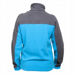 BLUZA POLAR. TURKUSOWO-SZARA, DAMSKA, 