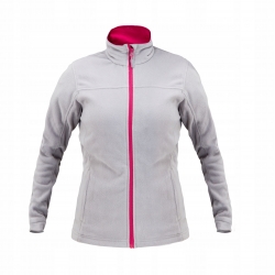 BLUZA POLAR. SZARO-RÓŻ., DAMSKA, "L", CE
