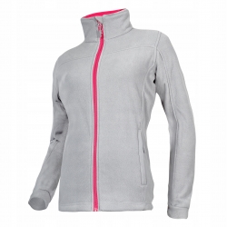 BLUZA POLAR. SZARO-RÓŻ., DAMSKA, 