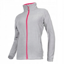 BLUZA POLAR. SZARO-RÓŻ., DAMSKA, 