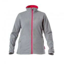 BLUZA POLAR. SZARO-RÓŻ., DAMSKA, 