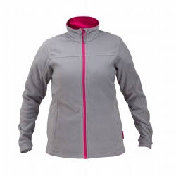 BLUZA POLAR. SZARO-RÓŻ., DAMSKA, 