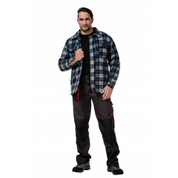 BLUZA POLAR. OCIEPLANA SZARO-NIEBIESKA, 