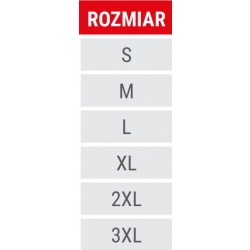 BLUZA POLAR. ZE WZMOCNIENIAMI CZERW.-CZAR., 