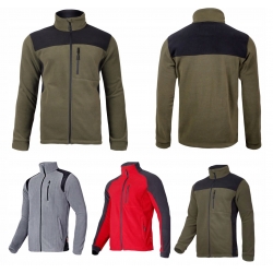 BLUZA POLAR. KHAKI-CZARNA, 