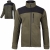 BLUZA POLAR. KHAKI-CZARNA, 