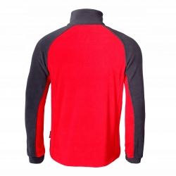 BLUZA POLAR. CZERWONO-SZARA, 