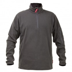 BLUZA POLAR. CZERWONO-SZARA, 