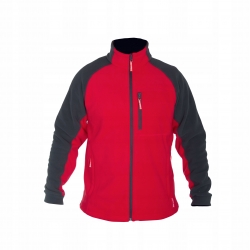 BLUZA POLAR. CZERWONO-SZARA, "S", CE, LA