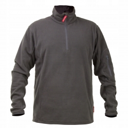 BLUZA POLAR. CZERWONO-SZARA, 