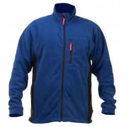 BLUZA POLAR. CZERWONO-SZARA, 