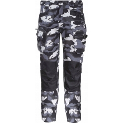 SPODNIE BOJÓWKI MORO SZARE ZE WZMOCNIENIAMI,