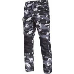 SPODNIE BOJÓWKI MORO SZARE ZE WZMOCNIENIAMI,