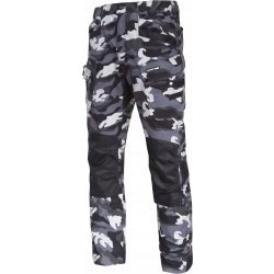 SPODNIE BOJÓWKI MORO SZARE ZE WZMOCNIENIAMI,