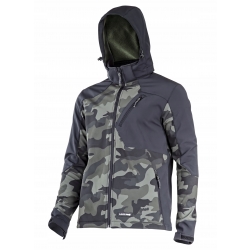 KURTKA SOFTSHELL Z KAPT. MORO ZIEL.-CZAR., 