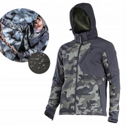 KURTKA SOFTSHELL Z KAPT. MORO ZIEL.-CZAR., 