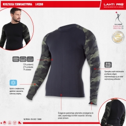 KOSZULKA TERMOAKTYWNA MORO ZIEL.-CZAR., 