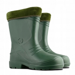 KALOSZE MĘSK. Z OCIEPL.(034), ZIELONE,EVA, R. 44,