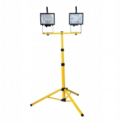 LAMPA HALOGENOWA PRZENOŚNA Z UCHWYTEM NA STATYWIE HALOGEN