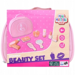 Drewniana TOALETKA dla dziewczynki LUSTRO + 6 akc.