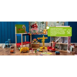 Drewniana TOALETKA dla dziewczynki LUSTRO + 6 akc.