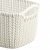 Kosz na bieliznę Curver Knit XS kremowy 14 x 17,5 x 25 cm