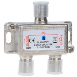 Splitter 2way 5-2450MHz power pass